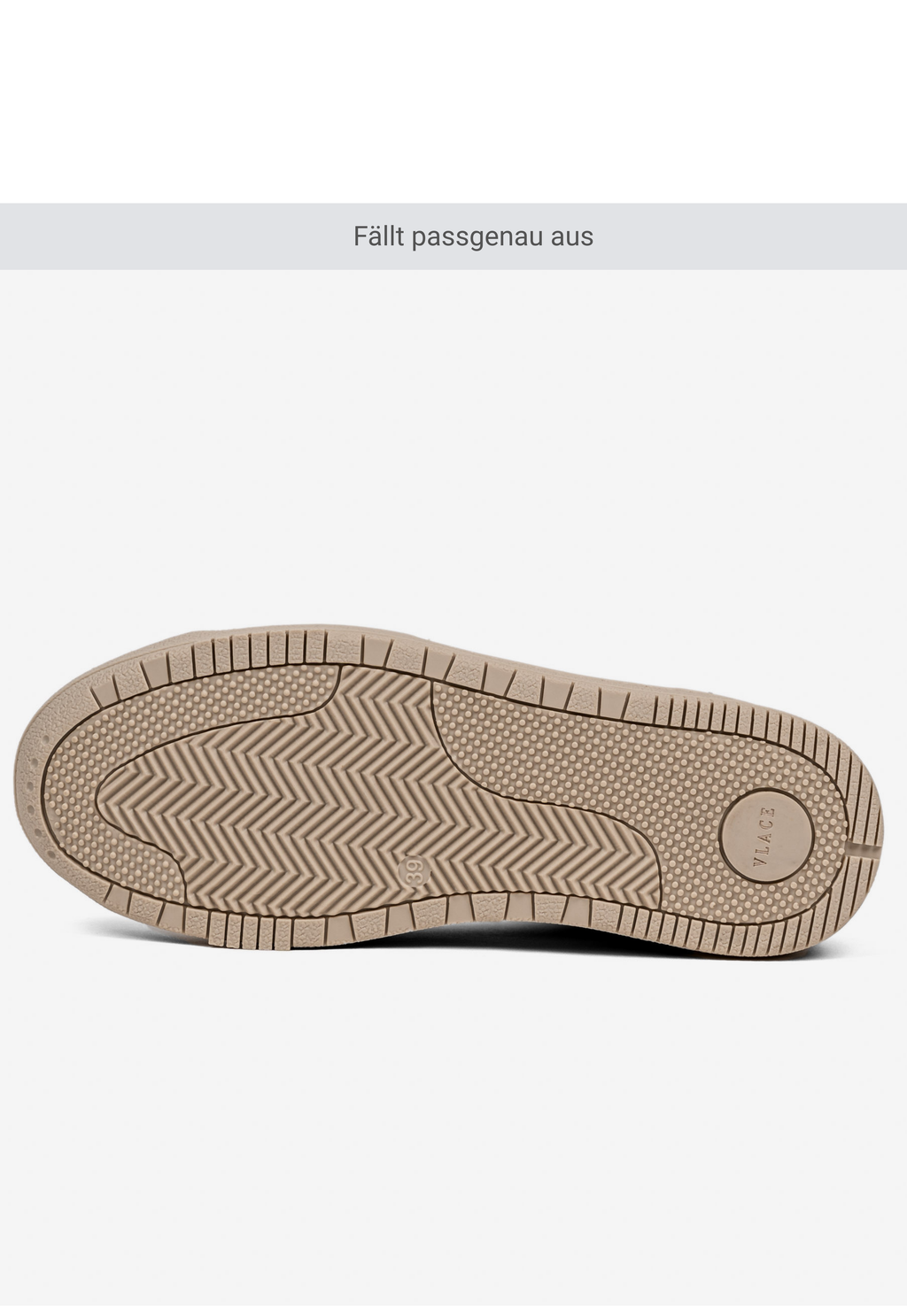 VLACE'95 grau sneaker fällt passgenau aus 