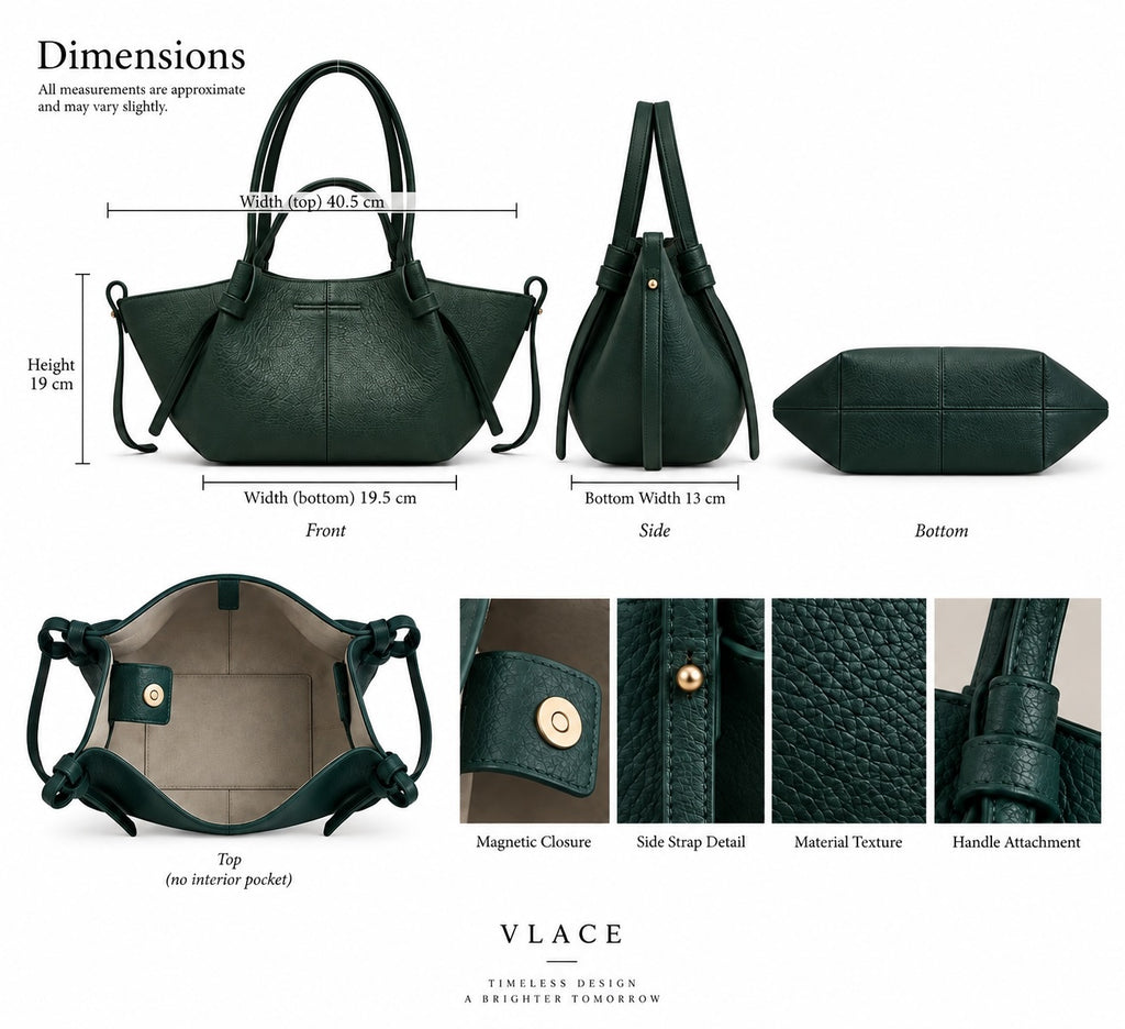 VLACE handgefertigte Tasche aus fruchtbasiertem Material PRE-ORDER