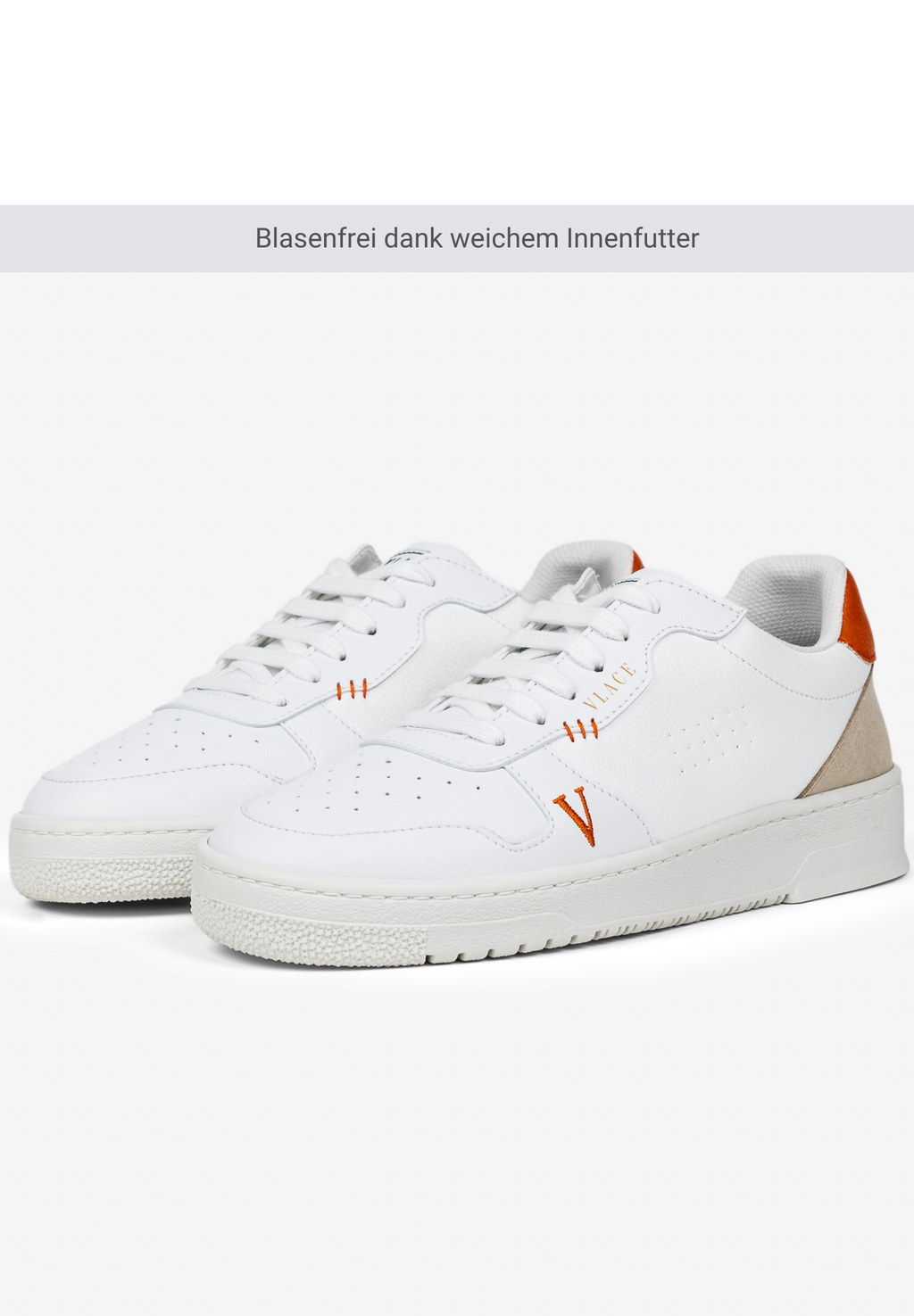 VLACE'93 Orange Blasenfrei dank weichem Innenfutter