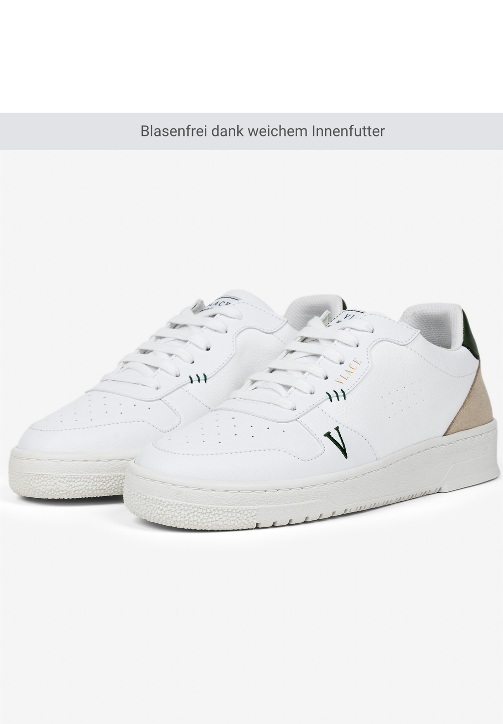 VLACE'93 grün Blasenfrei dank weichem Innenfutter