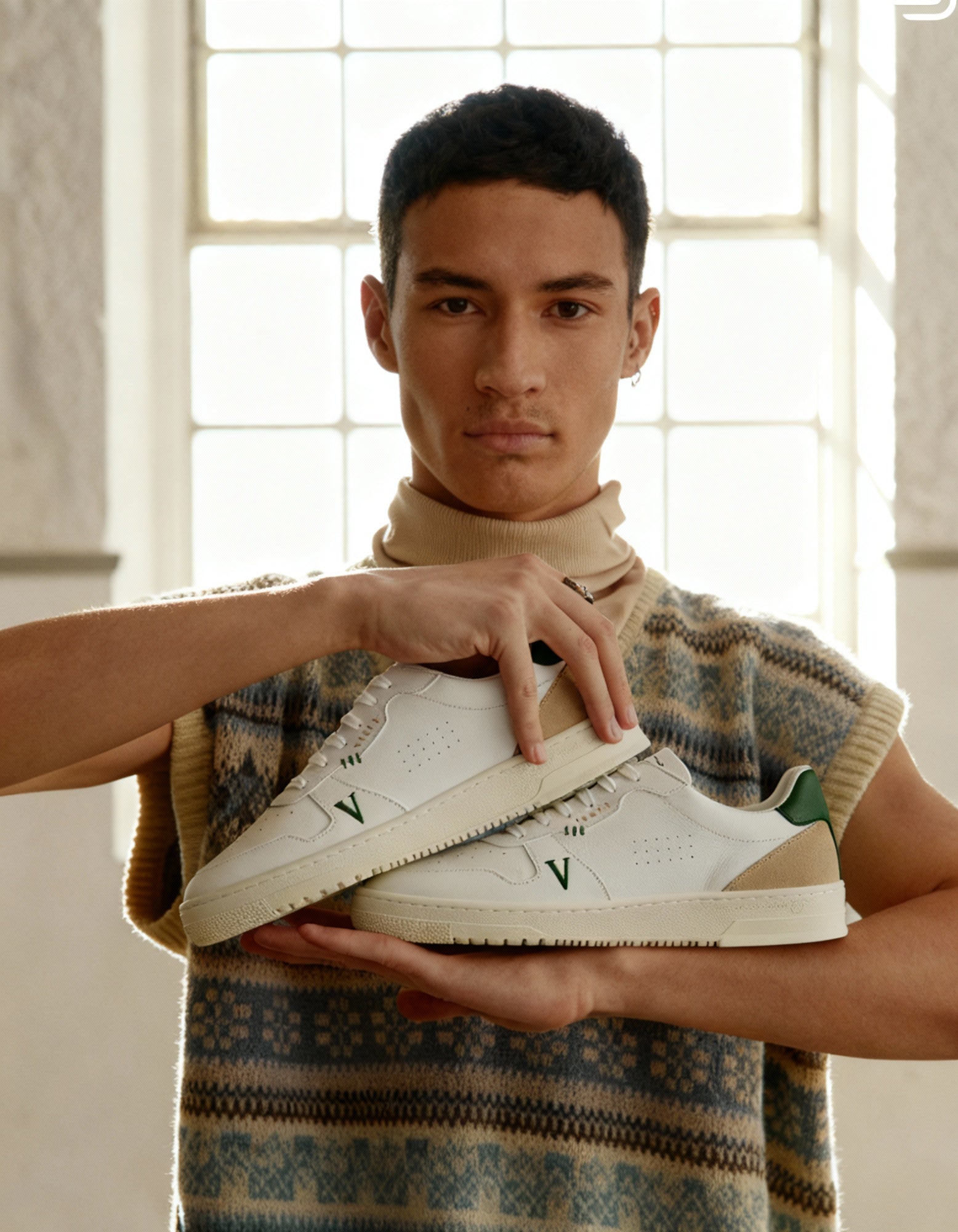 VLACE'93 grün Model sweater