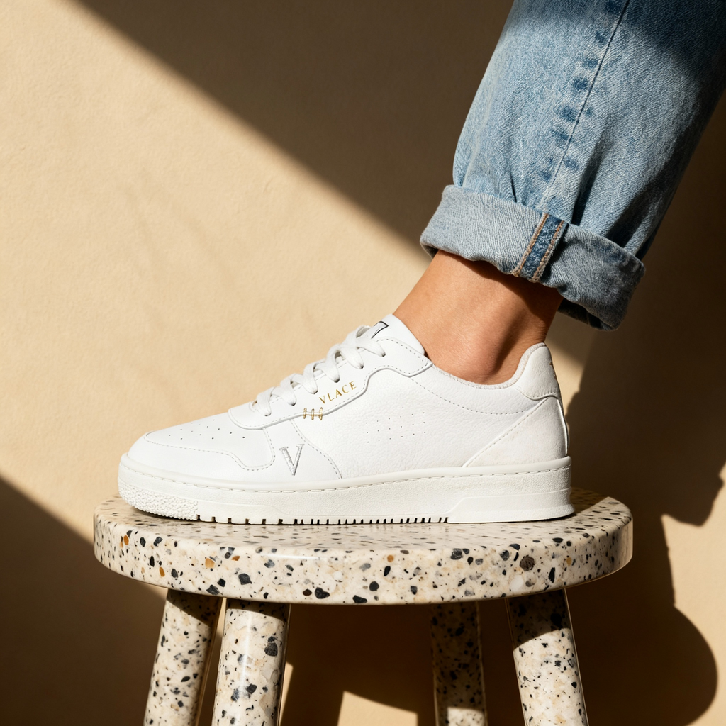 Baskets vegan blanches VLACE'93